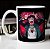 Caneca Cilíndrica Eddie Munson Hellfire Club Stranger Things Branca - Imagem 1