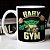 Caneca Baby Yoda GYM Fitness Star Wars Branca - Imagem 1