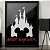 Quadro Castle Mickey Mouse E Minnie Best Day Ever Castelo Disney A3 - Imagem 1