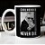 Caneca Cool Heroes Never Die Stan Lee Marvel Comics Branca - Imagem 1