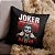 Almofada Coringa Fazendo Cara De Feliz Joker Put On A Happy Face DC Comics 45x45 - Imagem 1