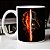 Caneca Anakin Skywalker Darth Vader Darkside Star Wars Branca - Imagem 1