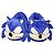 Pantufa de Pelúcia 3D Sonic The Hedgehog Tamanho Único 28 cm - Imagem 1