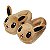 Pantufa de Pelúcia 3D Eevee Pokémon Tamanho Único 28 cm - Imagem 1