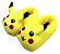 Pantufa de Pelúcia 3D Pikachu Pokémon Tamanho Único 28 cm - Imagem 1