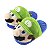 Pantufa Chinelo de Pelúcia 3D Luigi Super Mario Bros Nintendo Tamanho Único 28 cm - Imagem 1
