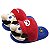 Pantufa Chinelo de Pelúcia 3D Mario Super Mario Bros Nintendo Tamanho Único 28 cm - Imagem 1