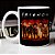 Caneca Cilíndrica Friends Halloween Horror Serial Killers Terror Personagens Branca - Imagem 1