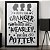 Quadro Study Like Granger Protect Like Weasley Live Like Potter Bruxo Harry Potter Hermione A3 - Imagem 1