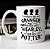 Caneca Cilíndrica Study Like Granger Protect Like Weasley Live Like Potter Bruxo Harry Potter Hermione Branca - Imagem 1
