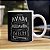 Caneca Cilíndrica Avada Kedavra Bitch Feitiço Magia Maldição da Morte Bruxo Harry Potter Branca - Imagem 1