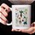 Caneca Cilíndrica Herbologia Hogwarts School Of Witchcraft And Wizardry Plantas e Fungos Harry Potter Branca - Imagem 1
