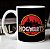 Caneca Cilíndrica Hogwarts Harry Potter Jurassic Park Branca - Imagem 1