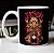 Caneca Cilíndrica Jason Voorhees Kid Horror Terror Sexta-Feira 13 Branca - Imagem 1