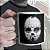 Caneca Cilíndrica Jason Voorhees Sexta Feira 13 Terror Horror Friday the 13th Máscara Hóquei Branca - Imagem 1