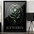 Quadro Brasão Casa Slytherin Sonserina Harry Potter Cobra Escola Hogwarts A3 - Imagem 1