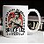 Caneca Cilíndrica Jun Fan Gung Fu Institute Bruce Lee Oaklando CA Branca - Imagem 1