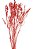 Galhos Coroinha Vermelho Decoração Enfeite Ornamentação - Imagem 1
