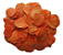 Folhas Moeda Secas Desidratadas Laranja - 100 Folhas - Imagem 1