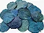 Folhas Secas Desidratadas Decoração Azul Royal - Imagem 1