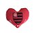 Coração de Pelúcia de Time Flamengo para Presentear - Imagem 1
