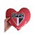 Coração de Pelúcia de Time São Paulo para Presentear - Imagem 3