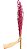 Flor De Rubi Seca Rosa Pink Pintada Maço Com 5 Varas Decoração Enfeite - Imagem 2