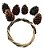 Kit 6 Pinha Natural Decorativa + Guirlanda De Cipo Enfeite - Imagem 2