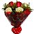 Buquê de Rosas Mistas - 06 Rosas - Imagem 2