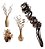 Kit 8 Galhos Rococó Vime Vaso Decoração Jardim Plantas - Imagem 1