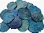 Folhas Moeda Secas Azul Piscina - 3.500 Folhas - Imagem 1