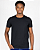 Camiseta Básica Meia Malha  Preta - Imagem 1