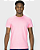 Camiseta Básica Meia Malha  Rosa - Imagem 1