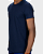 Camiseta Básica Meia Malha  Azul Marinho - Imagem 3