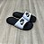 Chinelo Nike Slide Benassi Branco + Preto - Imagem 1