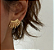 Brinco Ear Cuff Leque com Zircônias – Banhado a Ouro 18k - Imagem 2