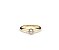 Anel Solitário - Banhado a Ouro18K - Imagem 1