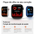 Relógio Smartwatch Hw X Mini Feminino E Masculino Amoled 7 Pulseiras Case Pel Nfc - Imagem 3