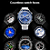 Smart Watch Hw5 Max Inteligente Troca Pulseira C/3 Pulseiras Bluetooth Gps Relógio Luxo Redondo Masculino Nf - Imagem 6