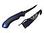 FACA DE PESCA MARINE SPORTS – FILLET KNIFE 28 CM APROX. - TAMANHO MÉDIO PRETO COM AZUL - Imagem 1