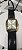 Relógio Quartz 98255 Masculino Dourado Courino Fivela - Imagem 2