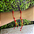 Pulseira de 7 Nós Vermelha  Fecho DOURADO - Imagem 2