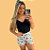 Short Doll Bianca - Preto e Azul - Cachorrinho - Imagem 1