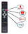 CONTROLE REMOTO COMPATÍVEL COM SMART TV PHILCO LED LE-7486 - Imagem 3