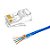 CONECTORES MODULAR EZ- RJ45 CAT6 DE PASSAGEM COM 100 PÇS - Imagem 3