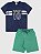 Conjunto Camiseta/Bermuda Masculino Azul 10 - Imagem 1