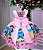 Vestido Infantil  Luxo Lilo e Stitch Rosa - Imagem 2