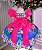 Vestido Temáticos Kids Lilo Stitch Pink - Imagem 2