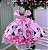 Vestido Tematicos da Gigi Minnie/Minei Laço Rosa - Imagem 2