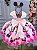 Vestido Infantil Temáticos da Gigi Minnie Minie Rosa - Imagem 2